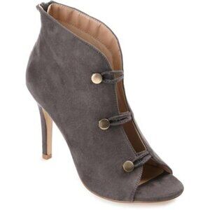 Journee Collection Women's Brecklin Bootie Gray 7.5